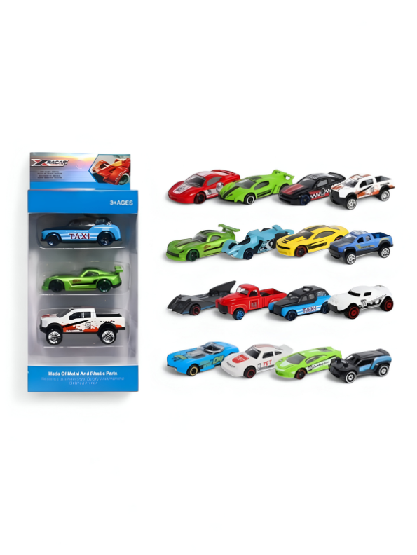 Speed Pack – 3-Pack Die-Cast Cars for Kids, Racing Gift Set LMIZY-75703 ...