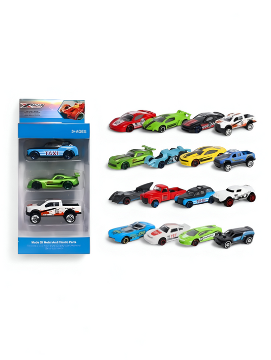 Speed Pack – 3-Pack Die-Cast Cars for Kids, Racing Gift Set LMIZY-75703.
