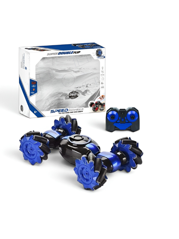 Speed Pioneer Gesture-Controlled 4WD RC Stunt Car Blue – 360° Drift & All-Terrain Torsion Vehicle LMI5767