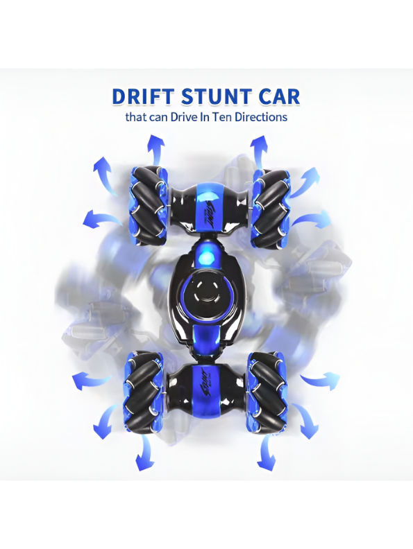 Speed Pioneer Gesture-Controlled 4WD RC Stunt Car Blue – 360° Drift & All-Terrain Torsion Vehicle LMI5767