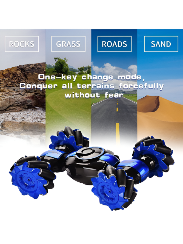 Speed Pioneer Gesture-Controlled 4WD RC Stunt Car Blue – 360° Drift & All-Terrain Torsion Vehicle LMI5767