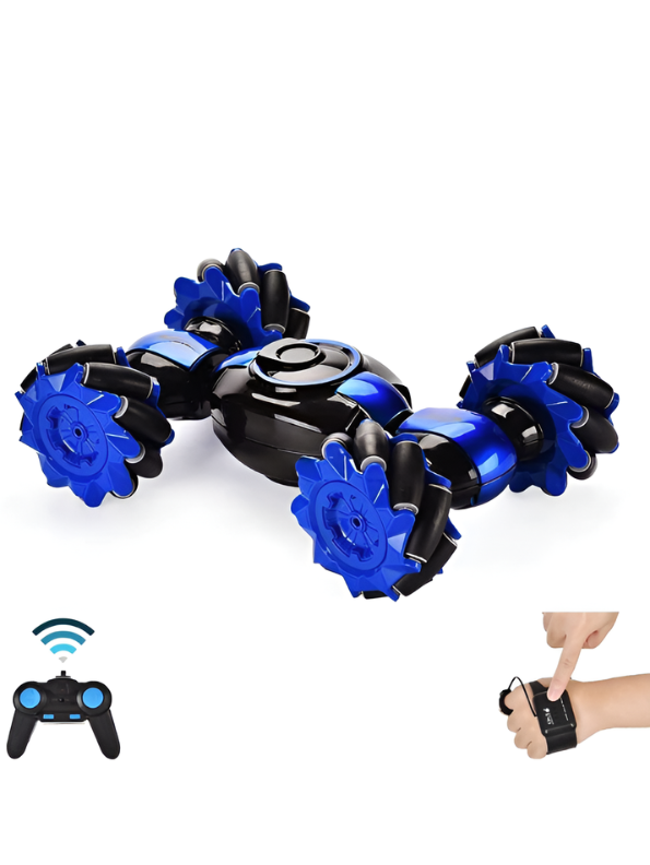 Speed Pioneer Gesture-Controlled 4WD RC Stunt Car Blue – 360° Drift & All-Terrain Torsion Vehicle LMI5767
