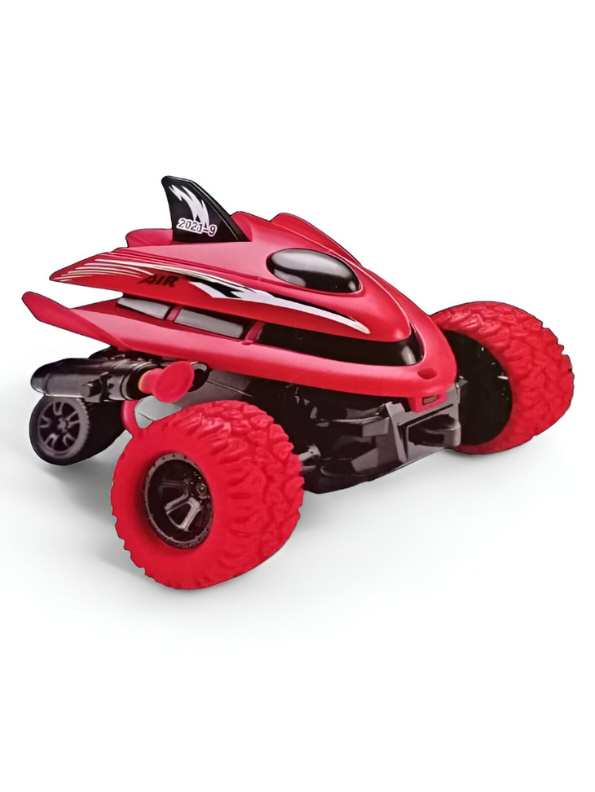 Speed Racer Pull Back Car – Fast Mini Racer Vehicle with Big Wheels Red LMI13763.