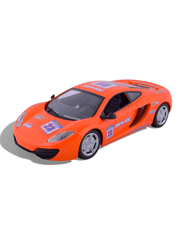 SpeedRex RC –  Remote Control Supercar, High-Speed Electric Race Car with Decals, Battery-Operated Toy for Kids Orange LMI8885.