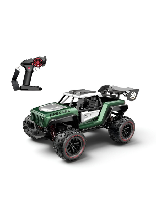 Speed X Hero Remote Control Car – Green 4WD Electric Off-Road RC Monster Truck MD543
