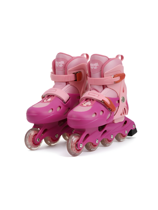 SpeedX - Adjustable Inline Skates for Kids & Adults | Professional Roller Blades Pink LMI10838.