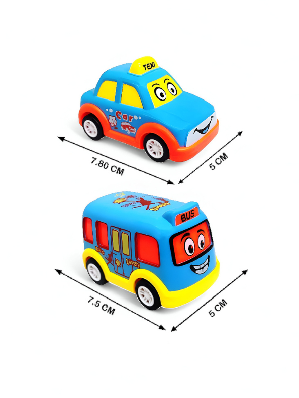 Speedy - 7 Piece Kids Transport Vehicle Toy Set | Mini Pullback Cars, Trucks, & Airplanes for Toddlers | Educational Auto Play Set LMI12802.