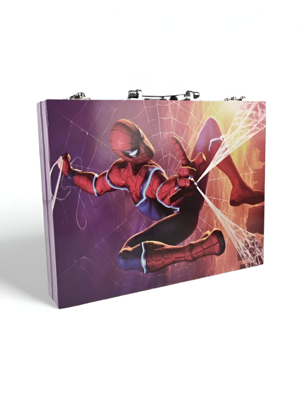 Spider-Man 50-Piece Art & Coloring Kit | Marvel Superhero Briefcase with Art Supplies | Back to School Gift for Boys NOVHBC-188308.