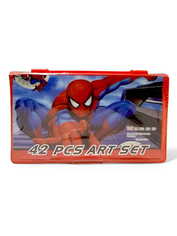 Spider-Man Coloring Set for Kids – 42-Piece Art Kit with Crayons, Fun Creative Activity for Toddlers, Preschoolers & Children NOVHBC-188641.