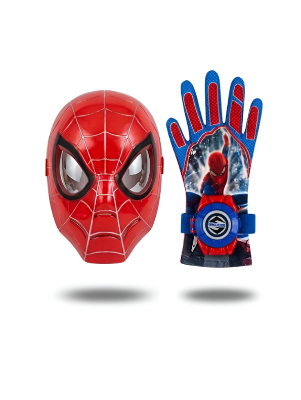 Spider-Man Costume Mask & Disc Launcher Wrist Band Set TV5950.