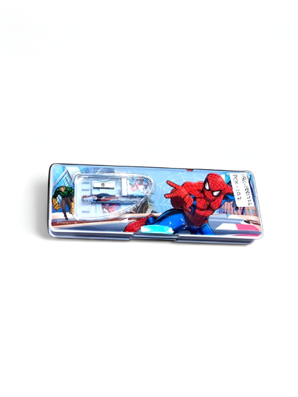 Spider-Man Multi-Compartment Pencil Box for Boys | Marvel Pop-Up Stationery Case with Built-in Sharpener | Back to School Organizer NOVHBC-1881121.