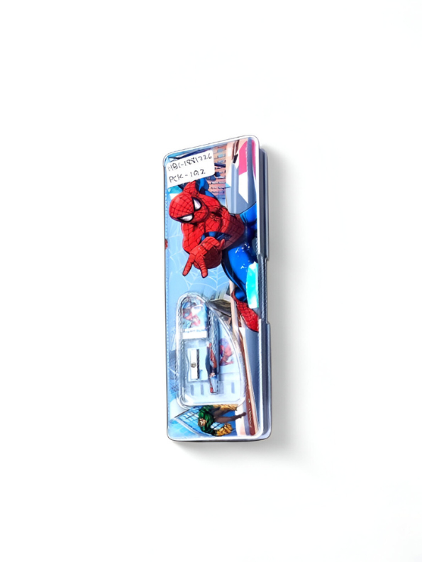 Spider-Man Multi-Compartment Pencil Box for Boys | Marvel Pop-Up Stationery Case with Built-in Sharpener | Back to School Organizer NOVHBC-1881121.