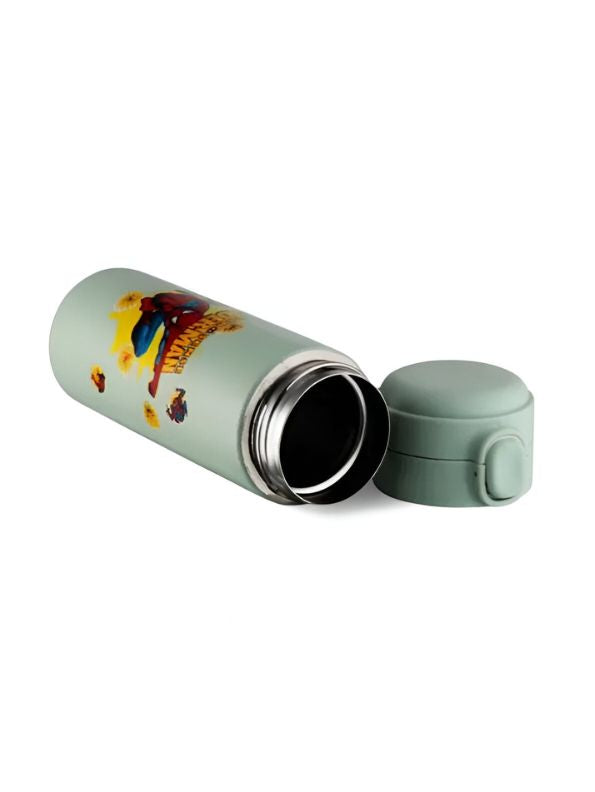 Spider-Man Stainless Steel Water Bottle 420ml – Leak-Proof, Printed Kids Water Bottle with Lock Lid NOV1563.