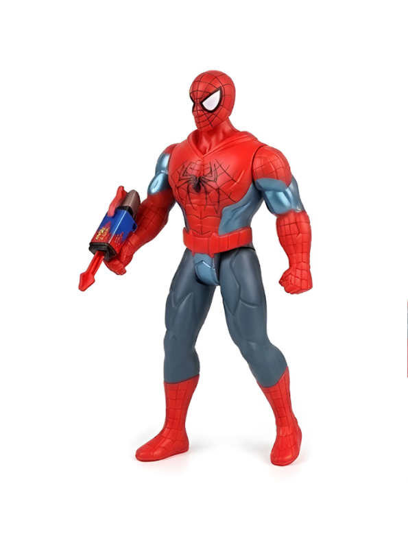 Spider-Man Superhero Action Figure Toy  with Arm Launcher & Darts MD680.