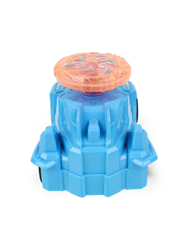 Spinning Gyro Rotary Race Car Toy - Detachable Top Launcher, High Speed Spinning Action Toy with Music LMI15502.
