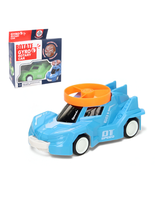 Spinning Gyro Rotary Race Car Toy - Detachable Top Launcher, High Speed Spinning Action Toy with Music LMI15502.