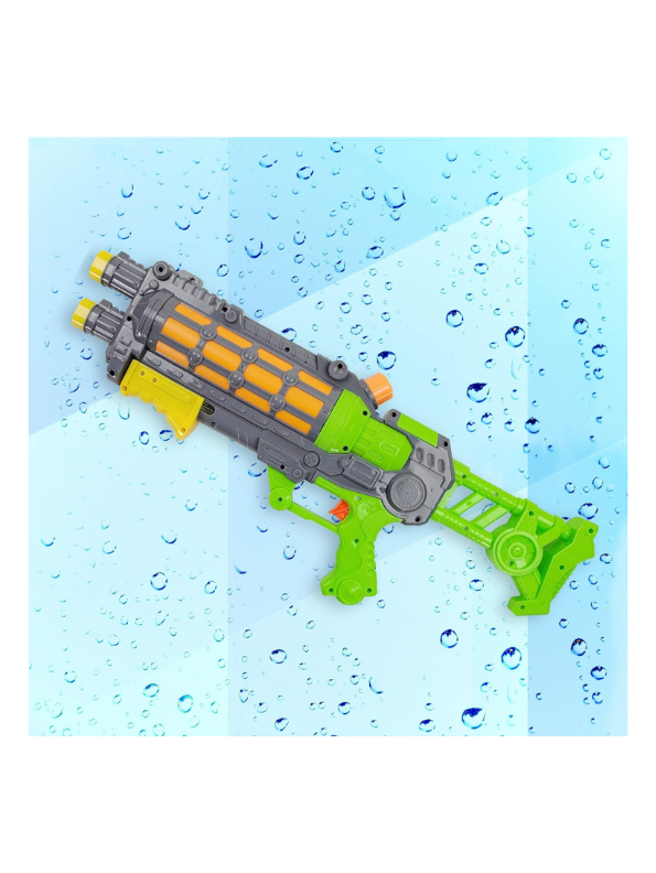 SplashAquaSurge 500 - Dual Nozzle Turbo-Pump Water Blaster for Extreme Pool, Beach, and Backyard Fun Green LMI14288.