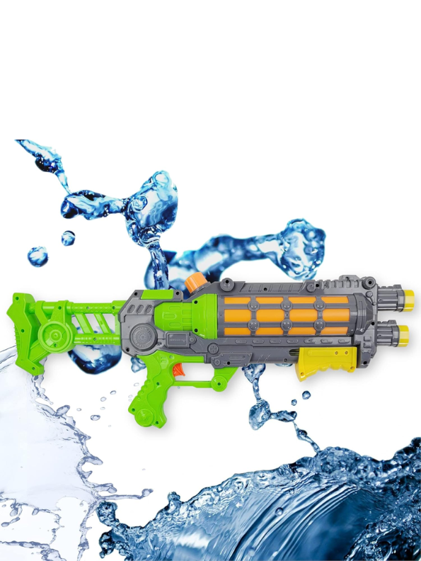 SplashAquaSurge 500 - Dual Nozzle Turbo-Pump Water Blaster for Extreme Pool, Beach, and Backyard Fun Green LMI14288.