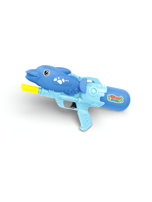 SplashDolphin – 300ml Water Gun | Cute Marine-Themed Pichkari for Pool & Beach Fun Blue LMI14336.