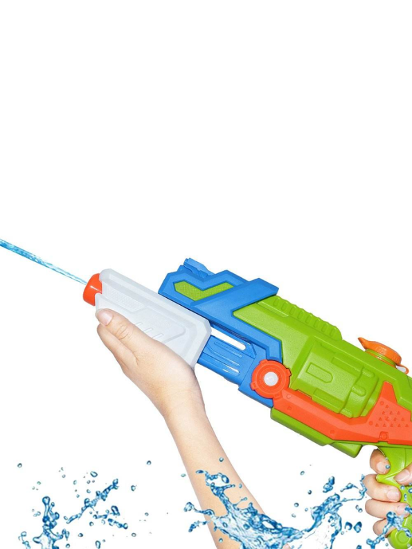 SplashFun – Water Gun Pichkari Toy | Colorful Holi Water Blaster for Children White LMI12026.
