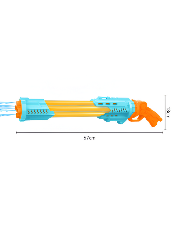 SplashJet Pro – Long-Range Water Gun Pichkari Toy with 6 to 8 Metre Range Blue LMI11418.