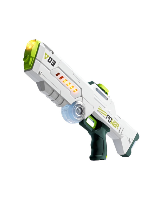 SplashX Electric Water Blaster for Adults & Kids – Automatic Waterproof Squirt Water Gun, High-Power Long-Range 26–32ft Summer Water Toy White LMI15937.