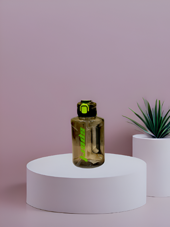 Black - Sport Water Bottle 1350ml with Handle | Leakproof & Portable Hydration for Gym & School | BPA-Free Drink Bottle NOVGBT-50668.