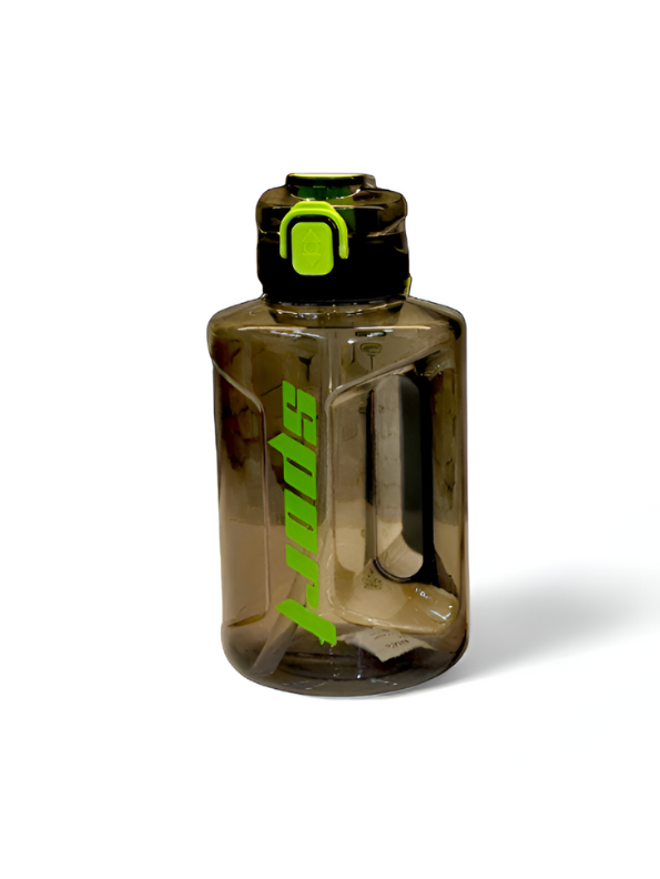 Black - Sport Water Bottle 1350ml with Handle | Leakproof & Portable Hydration for Gym & School | BPA-Free Drink Bottle NOVGBT-50668.