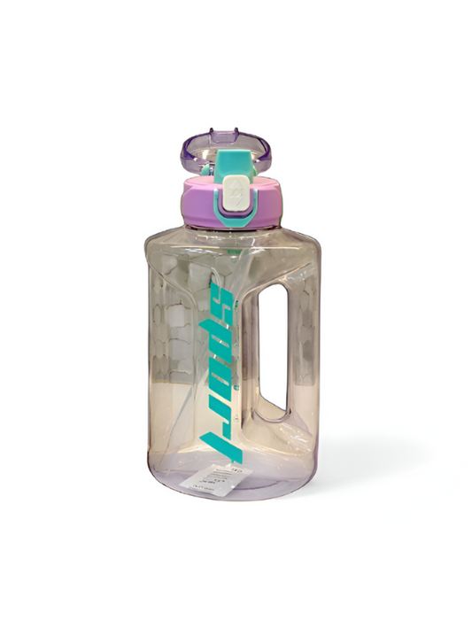 Turquoise - Sport Water Bottle 1350ml with Handle | Leakproof & Portable Hydration for Gym & School | BPA-Free Drink Bottle NOVGBT-50668.