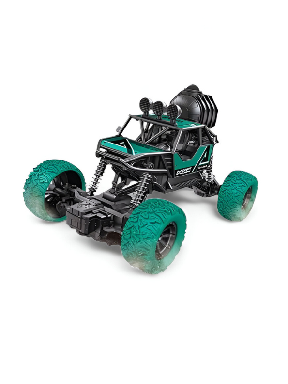 Sprayer High-Speed Off-Road RC Car – WD Rock Climber with Smoke Function, Double Magnet Motor, Large Tires, Monster Racing Car Scale 1:18 Green LMI15130.