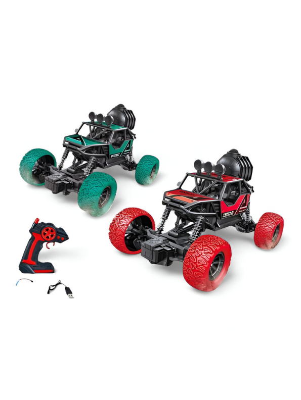 Sprayer High-Speed Off-Road RC Car – WD Rock Climber with Smoke Function, Double Magnet Motor, Large Tires, Monster Racing Car Scale 1:18 Red LMI15130.
