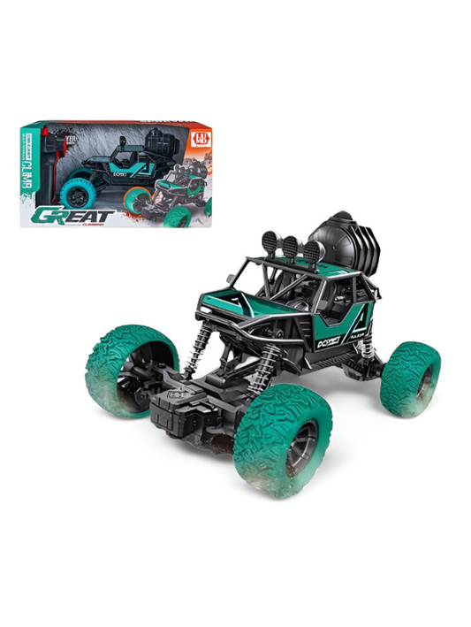 Sprayer High-Speed Off-Road RC Car – WD Rock Climber with Smoke Function, Double Magnet Motor, Large Tires, Monster Racing Car Scale 1:18 Green LMI15130.