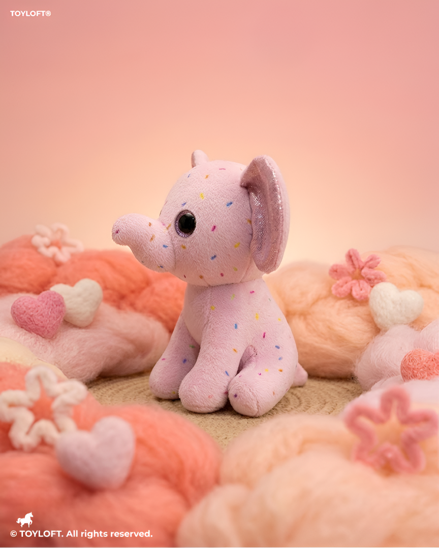 Sprinkles the Elephant Plush | Pink 7-Inch Soft Stuffed Animal ST16790