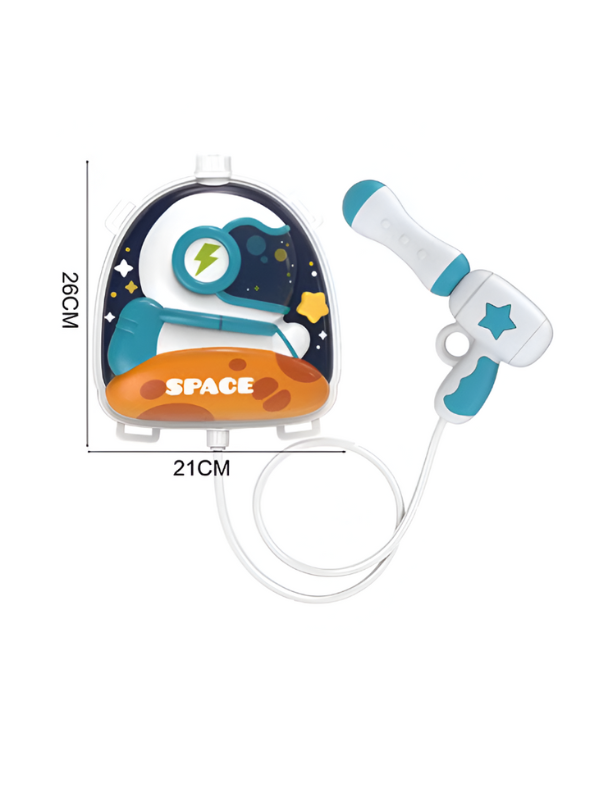 StarJet – Space-Themed Astronaut Backpack Water Gun Pichkari | High Capacity Summer Water Blaster LMI14396.