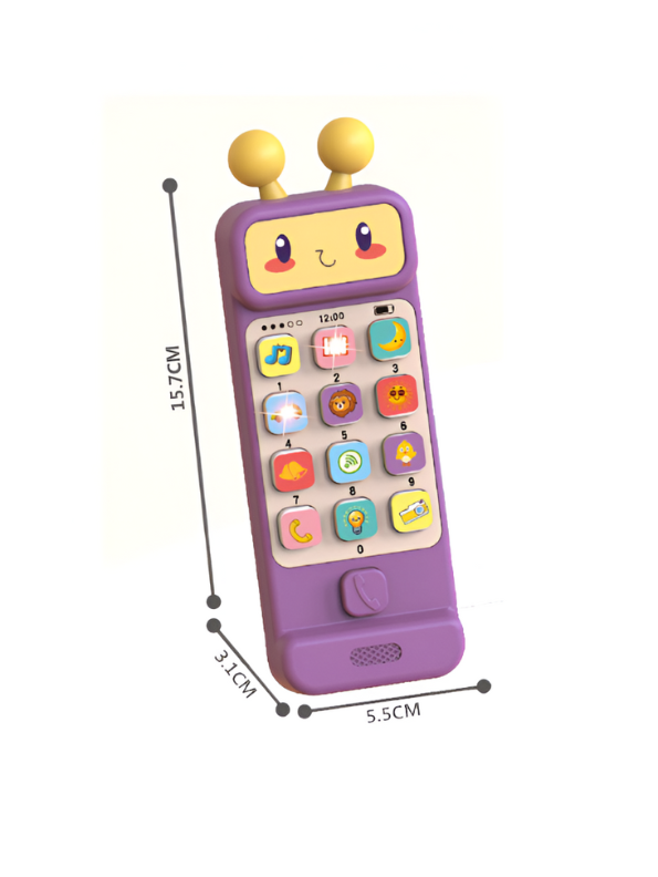 StoryPhone – Educational Kids’ Music & Story Phone Toy | Interactive Learning Smartphone for Toddlers Lavender LMI15076.