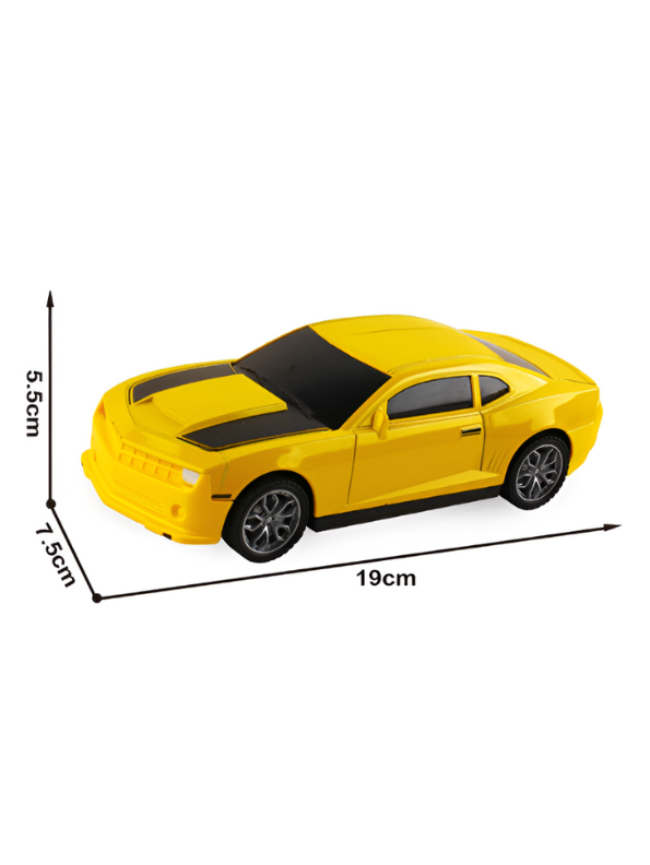 StreetBlaze Yellow Diecast Car Toy – Realistic 1:24 Scale Sports Car Model for Kids & Adults LMI15810.