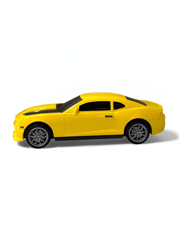 StreetBlaze Yellow Diecast Car Toy – Realistic 1:24 Scale Sports Car Model for Kids & Adults LMI15810.