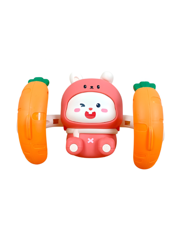 Stunt Pets Voice-Controlled Tumble Bunny – Interactive Rolling & Flipping Musical Toy Pink LMI13971.