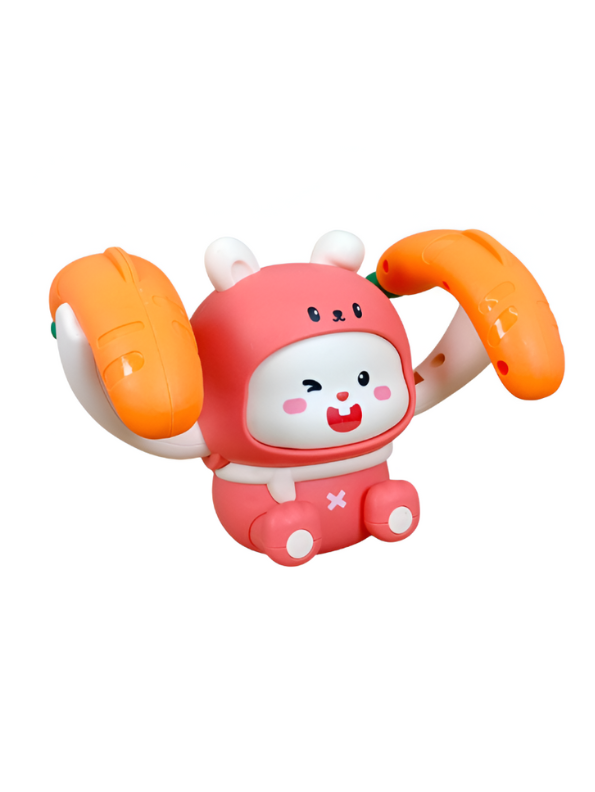 Stunt Pets Voice-Controlled Tumble Bunny – Interactive Rolling & Flipping Musical Toy Pink LMI13971.