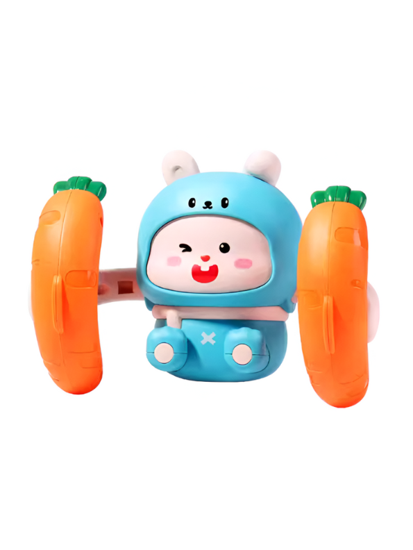 Stunt Pets Voice-Controlled Tumble Bunny – Interactive Rolling & Flipping Musical Toy Blue LMI13971.