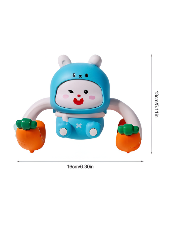 Stunt Pets Voice-Controlled Tumble Bunny – Interactive Rolling & Flipping Musical Toy Blue LMI13971.