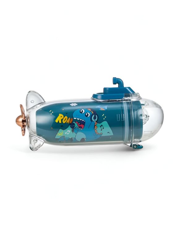 Submarine Water Bottle for Toddlers – 380ml Stainless Steel Leak-Proof, Push Button, BPA-Free NOV6845.