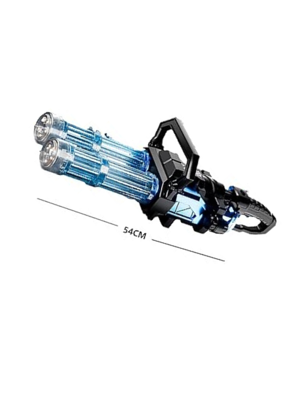 Super Gatling Electric Water Gun – 2 Barrels with Lights and Sparks for Kids Blue LMI15940.