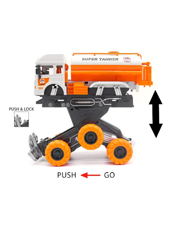 Super Tanker Deformation Truck Toy for Kids – 2-in-1 Transforming Vehicle Playset LMI11187.