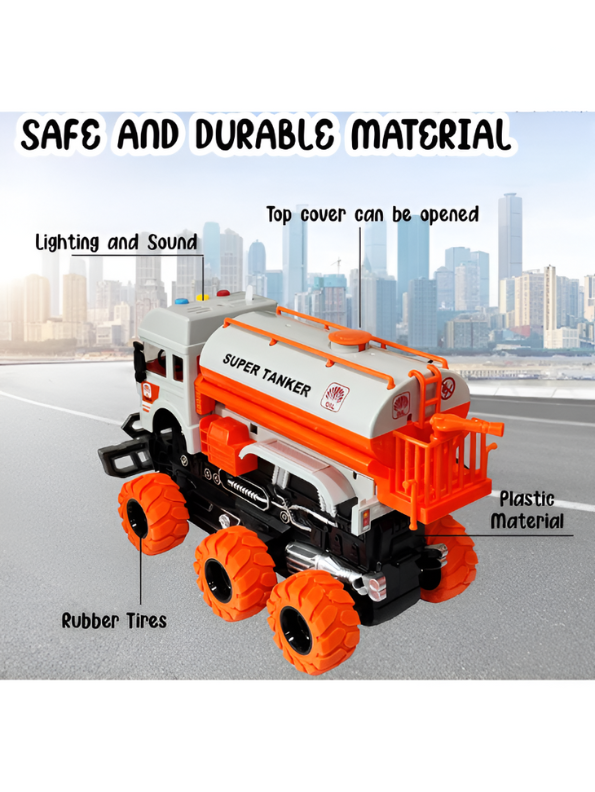 Super Tanker Deformation Truck Toy for Kids – 2-in-1 Transforming Vehicle Playset LMI11187.