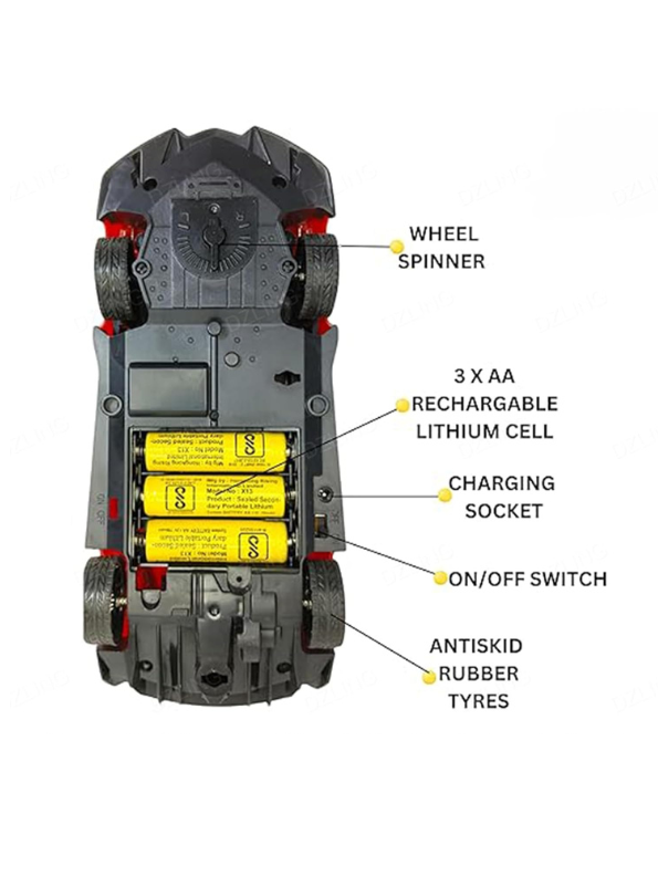 Red Supercar RC Model Toy – High-Speed Remote Control Car with Butterfly Doors | Rechargeable Race Car for Kids LMI10889.