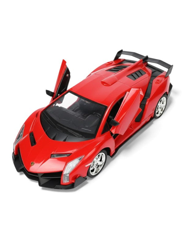 Red Supercar RC Model Toy – High-Speed Remote Control Car with Butterfly Doors | Rechargeable Race Car for Kids LMI10889.