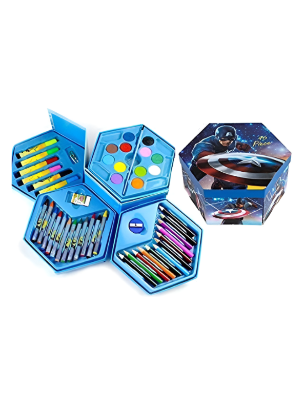 Superhero Drawing Set – Portable Folding Art and Craft Kit LMI1492.