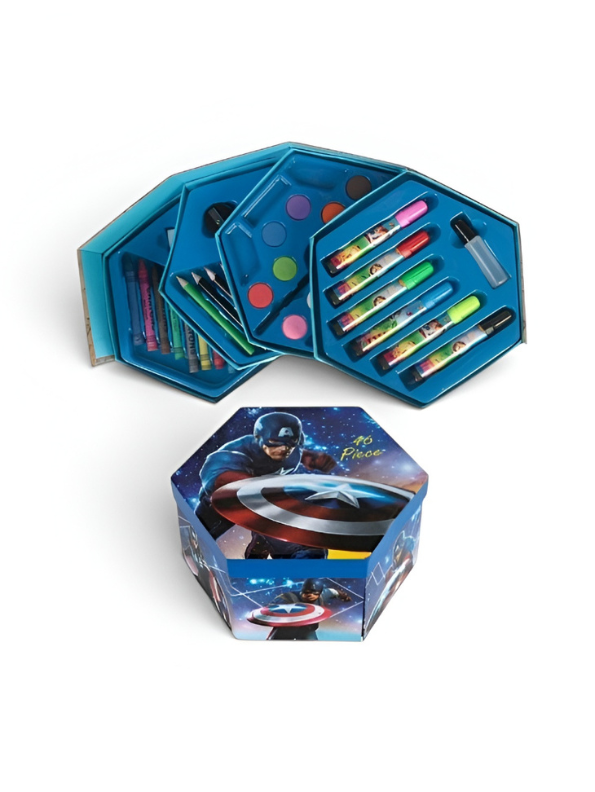 Superhero Drawing Set – Portable Folding Art and Craft Kit LMI1492.