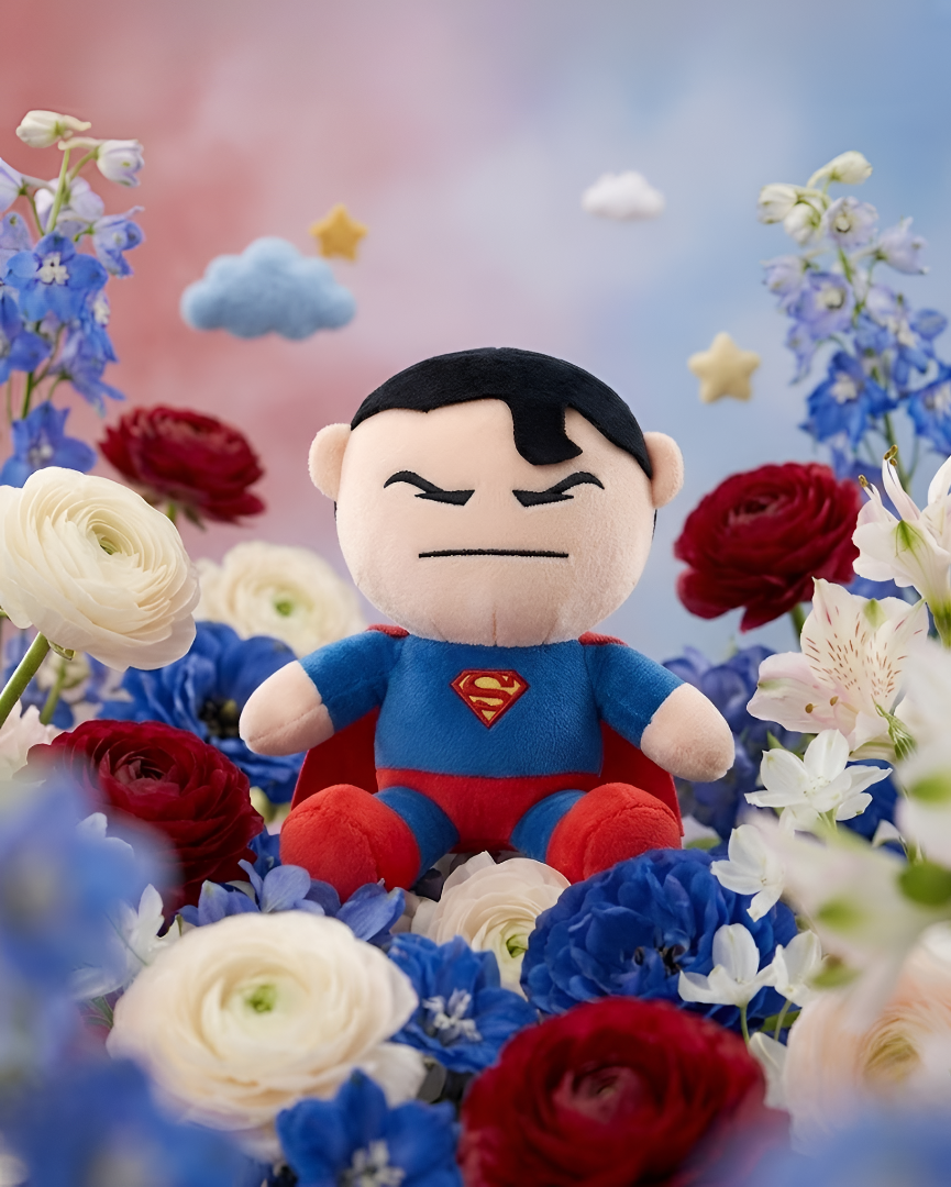 Superman Plush Toy – 7 Inch Marvel Superhero Soft Stuffed Toy ST11383.